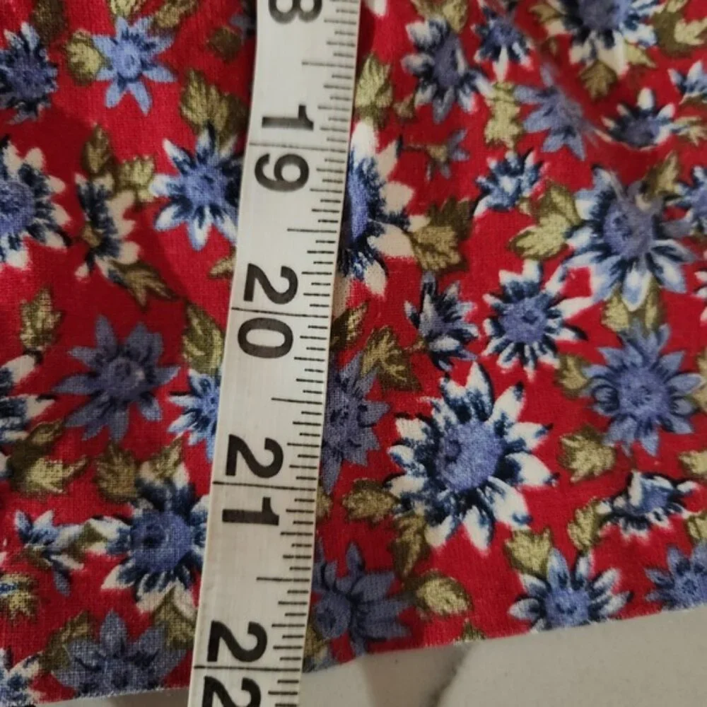Vintage 90s‎ Jilly Kids Pinafore Dress Red Floral Gingham Mary Kate Ashley style